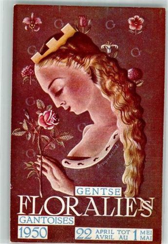 Gand 1950 Floralies Gantoises sign. Bruynserade