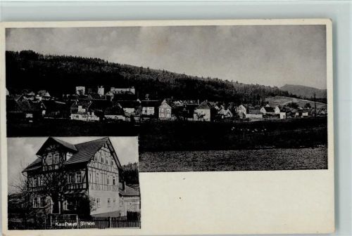 Seebach 1941 Kaufhaus Simon und Teilansicht, gute Erhaltung AK