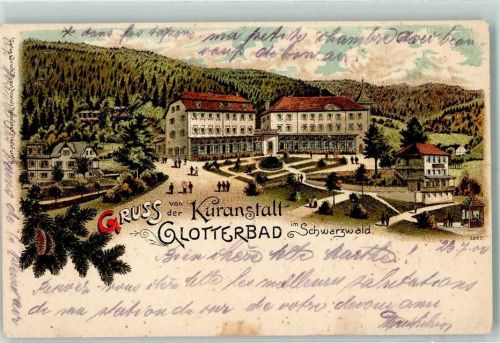 Glotterbad 1900 Kuranstalt