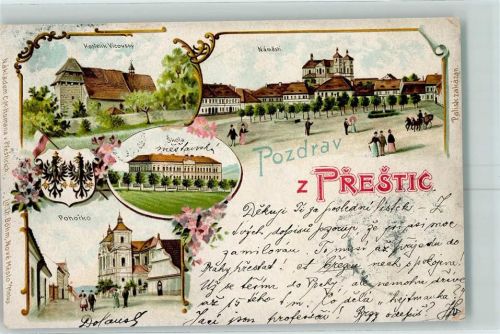 Prestice 1902 Namesti Kostelik Vicovsky Pohorko