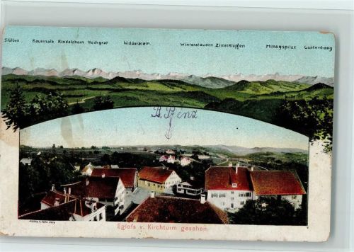 Eglofs 1917 Vom Kirchturm gesehen AK Flecken, AK