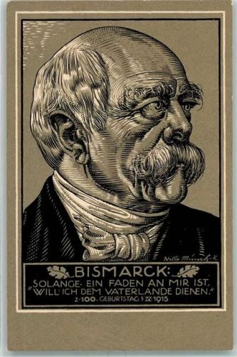 1915 sign. Willi Münch Zum 100. Geburtstag AK