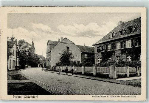 Preußisch Oldendorf Bremerstraße und Ecke der Berlinerstraße