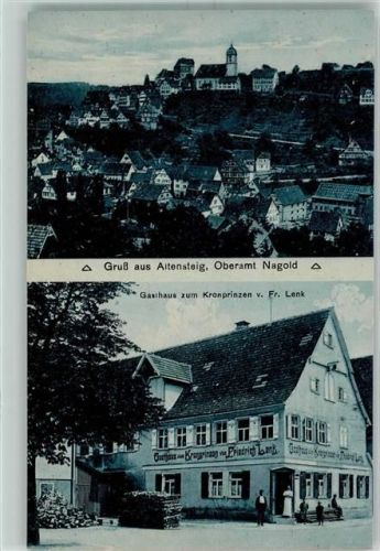 Altensteig Gasthaus Zum Kronprinzen von Fr. Lenk