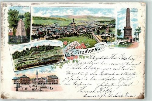 Trutnov 1897 Kapellenberg Preuss. Kriegerdenkmal Ring Platz Gablenz Monument