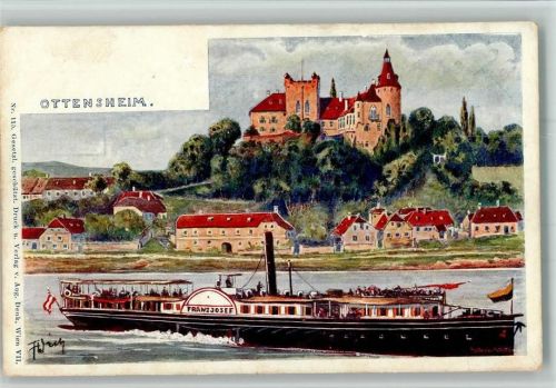 Ottensheim Raddampfer Franz Josef 1900 ak