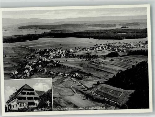Birkendorf Fliegeraufnahme Gasthaus zur Post