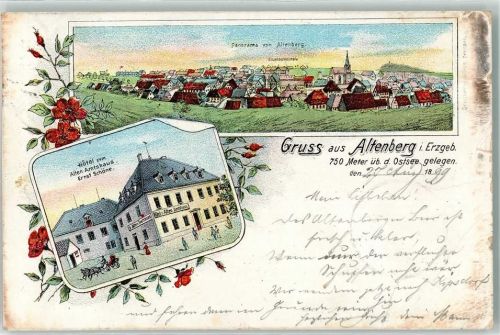Altenberg 1899 Hotel zum Alten Amtshaus