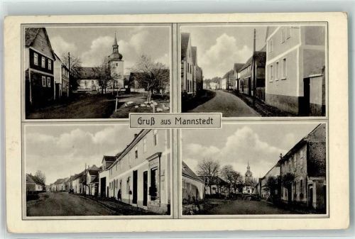 Mannstedt Kirche Straße Auto Gruss