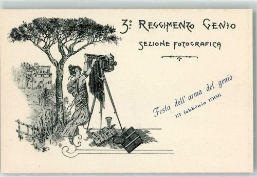 1905 3. Reggimento Genio Sezione Fotografica Fotoapparat