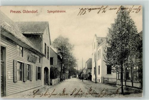 Preußisch Oldendorf 1909 Spiegelstraße