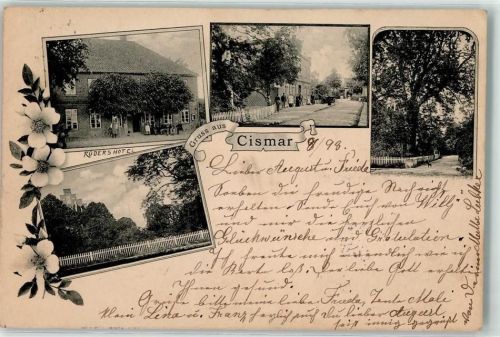 Cismar 1898 Rüders Hotel Gruss Fahrrad