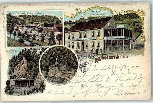 Rübeland 1902 Gasthaus Zur Baumannshöhle Hermannshöhle