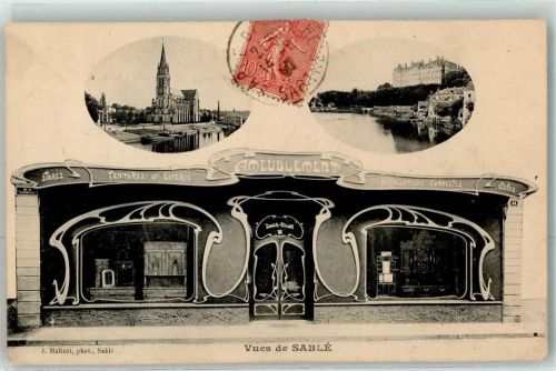 72300 Sable-sur-Sarthe 1907 - Möbelgeschäft Eglise Notre Dame