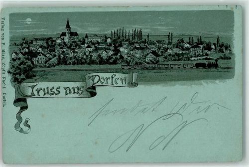Dorfen 1898 Eisenbahn