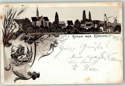 Loccum 1892 Windmühle Ritter Drachen