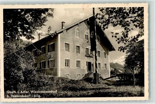 87534 W8974 Wiedemannsdorf - WK II Gasthaus z. Adler Fahne
