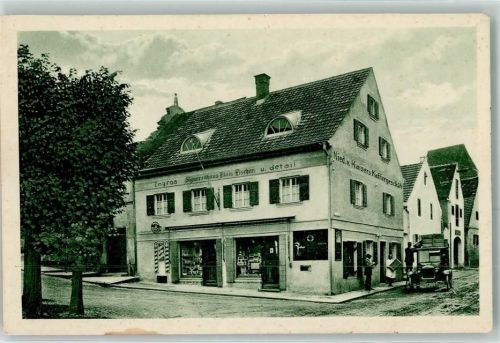 Moosburg Nied. v. Kaisers Kaffeegeschäft Zigarrengeschäft Oldtimer