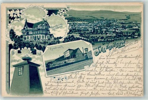 Bad Salzungen 1902 Kinder-Heilstätte Charlottenthal Gradierwerk Storchnest