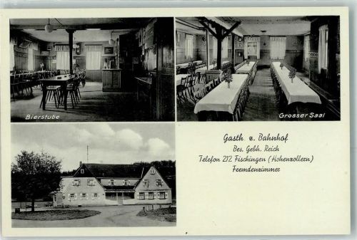Fischingen Gasthaus z. Bahnhof Bierstube Großer Saal WK II