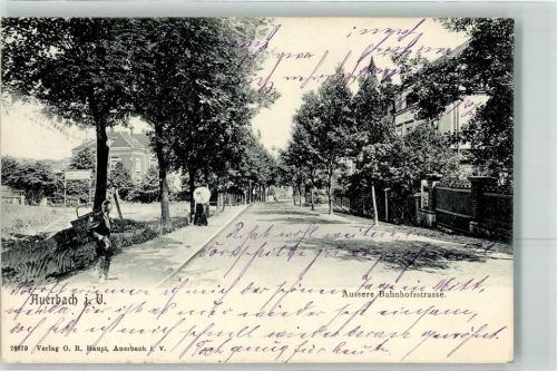 Auerbach 1906 Äussere Bahnhofstraße