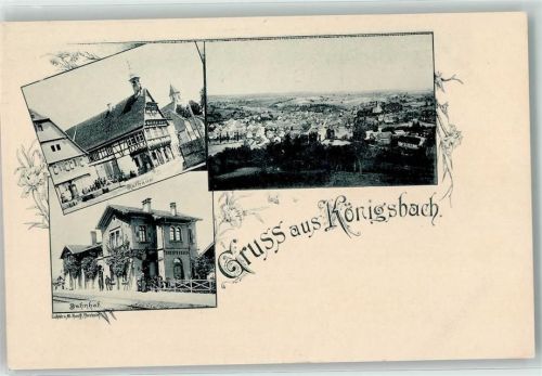 Königsbach-Stein Rathaus Bahnhof
