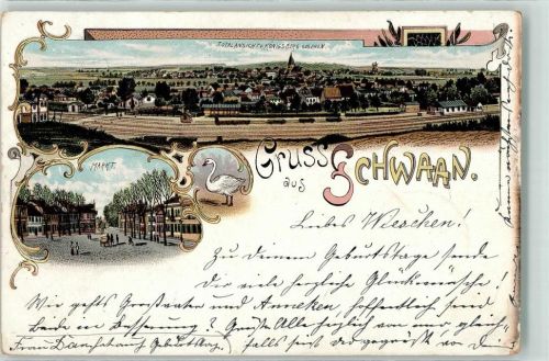 Schwaan 1899 Schwan Markt Bahnhofgelände
