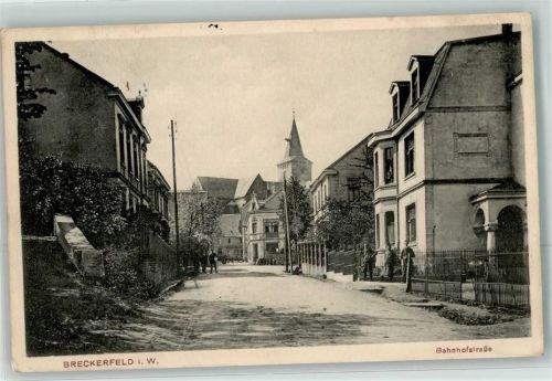 Breckerfeld 1912 Bahnhofstraße
