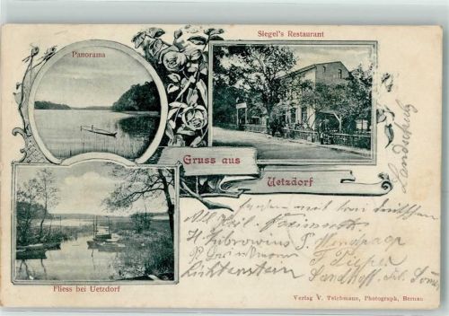 Wandlitz 1901 Gasthaus Siegel`s Restaurant Fliess bei Ützdorf