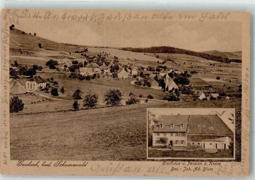 Gersbach 1912 Gasthaus u. Pension zur Krone