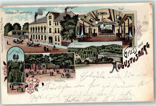 Augustusburg 1905 Gasthaus Seminar Aussichts Turm Rodigtberg