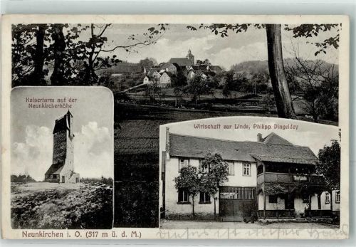 Neunkirchen Gasthaus zur Linde Neukircherhöhe Kaiserturm