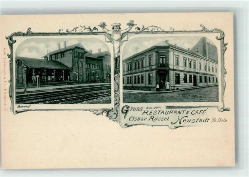 Neustadt Gasthaus-Cafe Rössel Bahnhof # Leim löst siuch