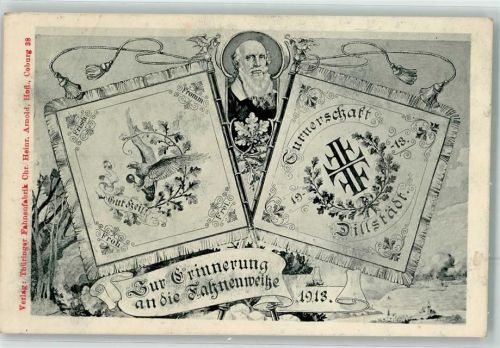 Dillstädt Fahnenweihe 1913 Turnerschaft Dillstädt Portrait