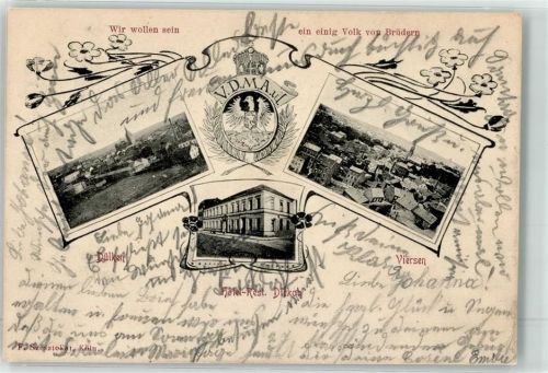 41747 W4060 Dülken 1904 - Hotel GAsthaus Dirkob Viersen