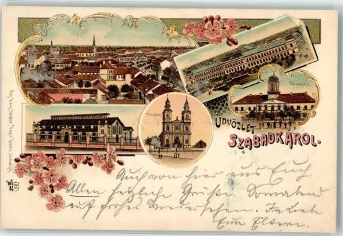 Subotica 1899 Kirche mit zwei Türmen Ottmar Zieher