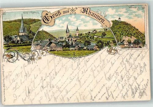 Rhaunen 1897 Kirche Wartenberg