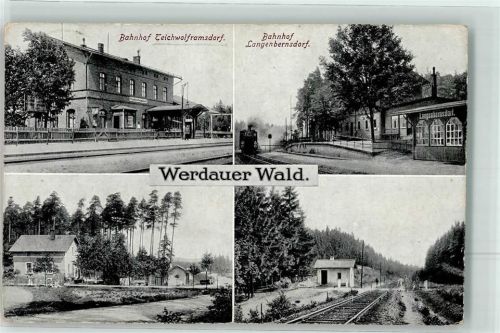 Werdau Werdauer Wald Bahnhof Teichwolframsdorf Bahnhof Langenbernsdorf Bahnübergang