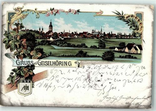94333 W8442 Geiselhöring 1901 Lithographie