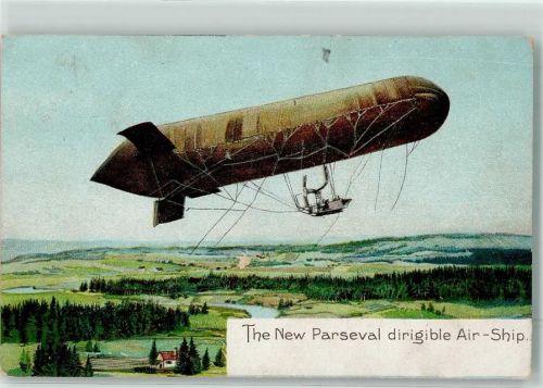 1910 - 1920 The New Parseval dirigible Air-Ship AK