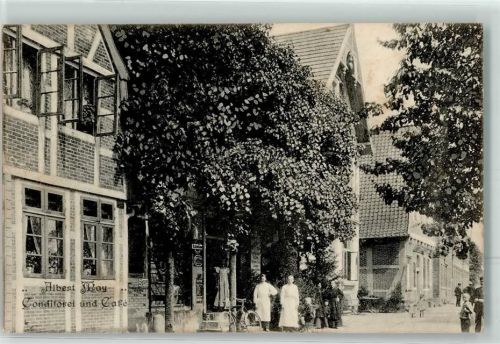 Jork 1903 Cafe-Koditorei May Emailleschilder Fahrrad