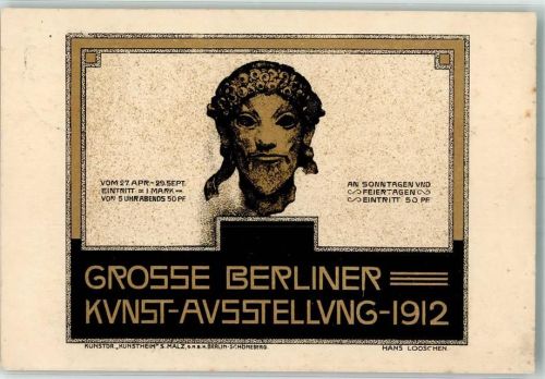 Berlin, unsortiert 1912 sign. Looschen, Hans Grosse Berliner Kunst-Ausstellung