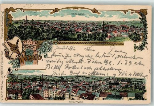Werdau 1897 Südlicher- und Nördlicher Stadtteil