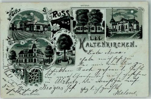 Kaltenkirchen 1899 Bahnhof Apotheke Gasthaus Wulfe Friedenseiche