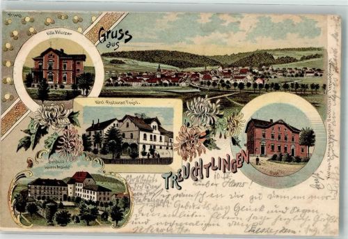Treuchtlingen 1901 Villa Wurzer Hotel Gasthaus Poujol Schloss Post