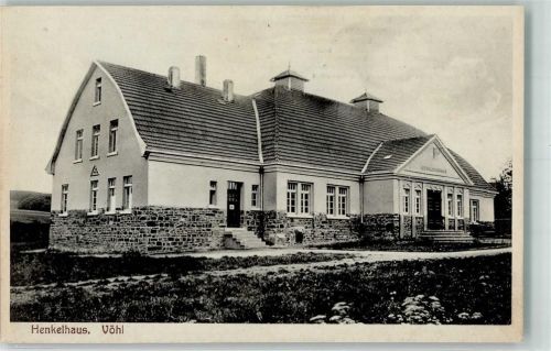 34516 W3546 Vöhl Foto AK Henkelhaus ehem. Turnhalle jetzt Jugendherberge