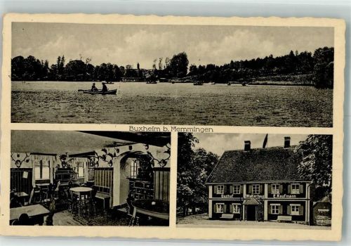 Buxheim Gasthaus Weiherhaus Gaststube Kachelofen Dorfsee Foto AK