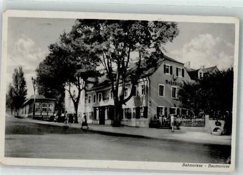 Moritzburg WK II Gasthaus Bahnwiese-Baumwiese Hakenkreuzfahne