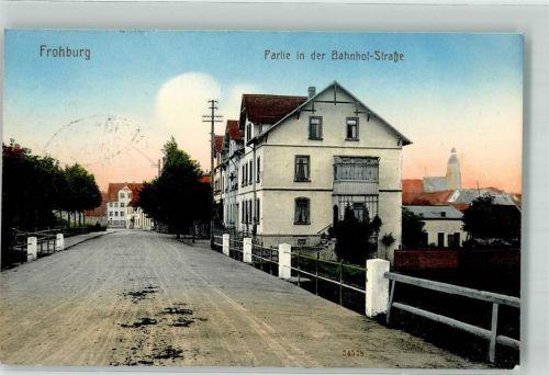 Frohburg 1915 Bahnhofstraße Bahnpost Leipzig