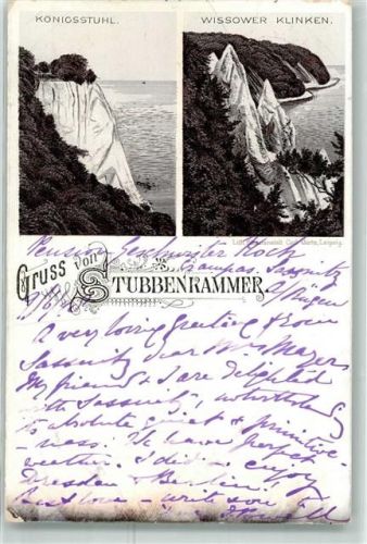 Stubbenkammer 1896 Königsstuhl Wissower Klinken Vorläufer